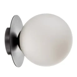 Væglampe Minerva K1 med sort metalramme