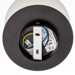 Væglampe Minerva K1 med sort metalramme