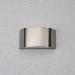 Væglampe Mombasa, stålfarvet, G9, stål