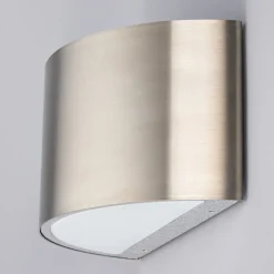 Væglampe Mombasa, stålfarvet, G9, stål