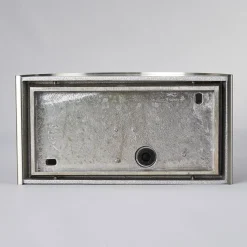 Væglampe Mombasa, stålfarvet, G9, stål