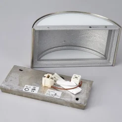 Væglampe Mombasa, stålfarvet, G9, stål