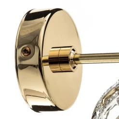 Væglampe Odel med dekoreret glasskærm