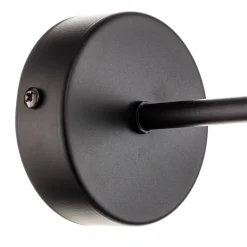 Væglampe Ognis K1 med kugleformet skærm, sort/guld