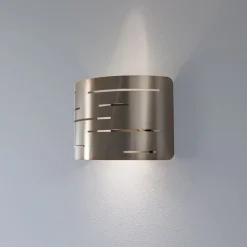 Væglampe Oisin, guld, metal, højde 22 cm, E27