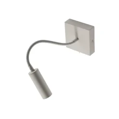 Væglampe Ojos, creme, læselampe, justerbar, 33 cm, G9