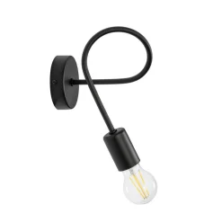 Væglampe Oxford i metal i sort