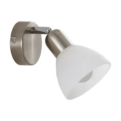 Væglampe Paulina, nikkel satineret