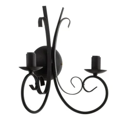 Væglampe Pompei, 2 lyskilder, sort