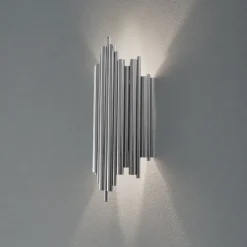 Væglampe Reis, krom, metal, højde 50 cm