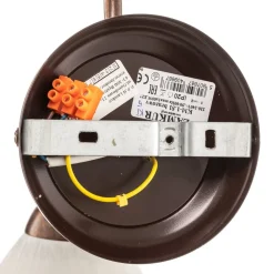 Væglampe Roma i hvid og brun