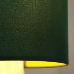 Væglampe Semi Circle, fløjl, mørkegrøn, E27