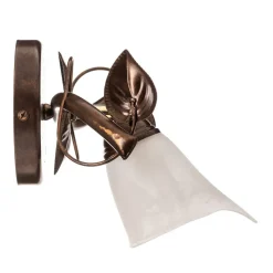 Væglampe Siena i florentinsk stil, 1 lyskilde, metal, glas