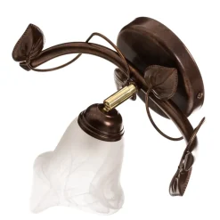 Væglampe Siena i florentinsk stil, 1 lyskilde, metal, glas