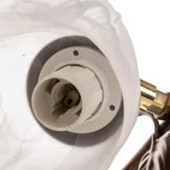 Væglampe Siena i florentinsk stil, 1 lyskilde, metal, glas