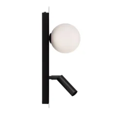 Væglampe Sirio med bevægelig spot, 2 lyskilder