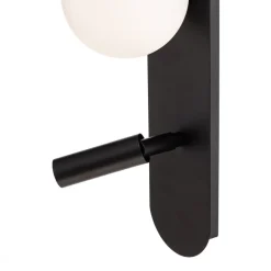 Væglampe Sirio med bevægelig spot, 2 lyskilder