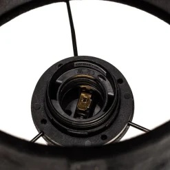 Væglampe Solo, kegle, velour, sort/sort