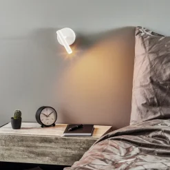 Væglampe Sopel Højde 15 cm, hvid