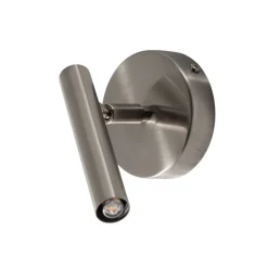 Væglampe Sopel, sølv, 1 lyskilde, stål, G9, højde 15 cm