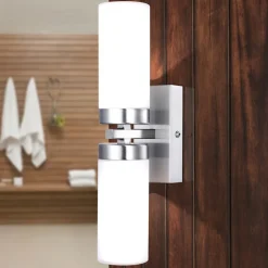 Væglampe Space, nikkel, 2 lyskilder, IP44