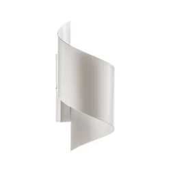 Væglampe Spiner hvid, højde 30 cm, stål