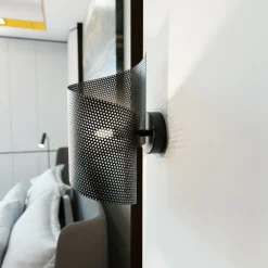 Væglampe Spiral, sort, metal, G9, 29 cm høj