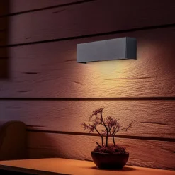 Væglampe Straight XS, bredde 26 cm, grafit