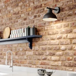 Væglampe Sven, sort, metal, 1 lyskilde