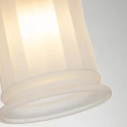 Væglampe Swell IP44, 1-lys, børstet messing