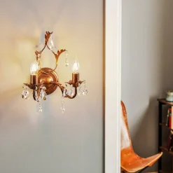 Væglampe Teresa som lysekrone, 2 lyskilder