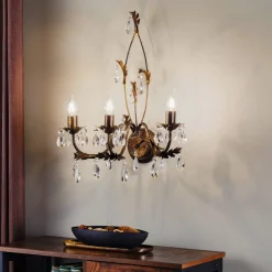 Væglampe Teresa som lysekrone, 3 lyskilder