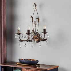 Væglampe Teresa som lysekrone, 3 lyskilder