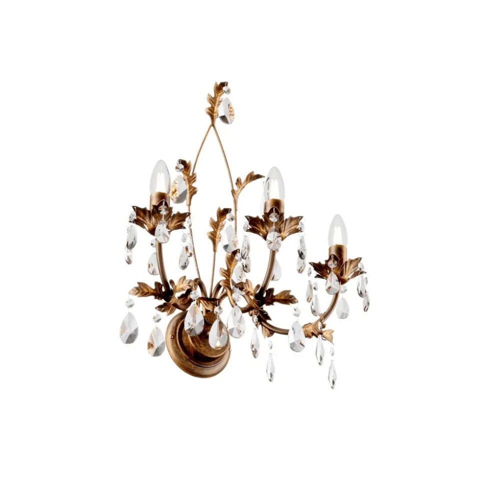 Væglampe Teresa som lysekrone, 3 lyskilder