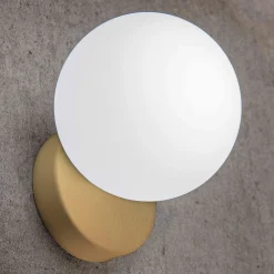 Væglampe Tin Tin enkeltflamme guld satineret