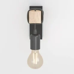 Væglampe Townshend med træelement