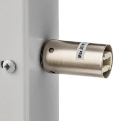 Væglampe Vero i hvidlakeret stål