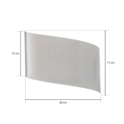 Væglampe Vero i hvidlakeret stål