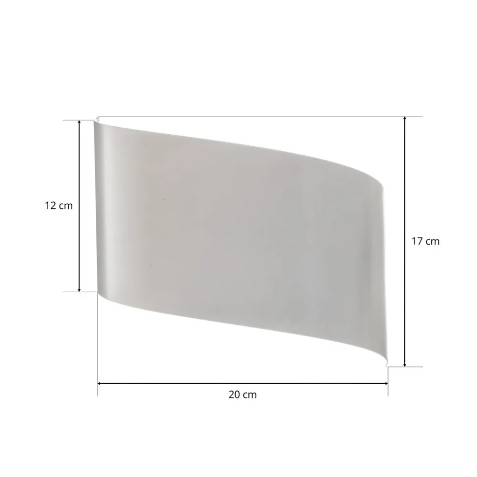 Væglampe Vero i hvidlakeret stål