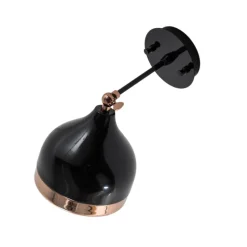 Væglampe Yildo 6901, sort/kobber, metal