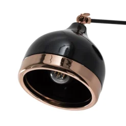 Væglampe Yildo 6901, sort/kobber, metal