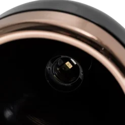 Væglampe Yildo 6901, sort/kobber, metal