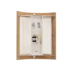 Væglampe Zanna i træ, højde 34 cm, lys eg