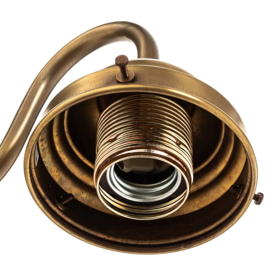 Væglampen Larry af messing