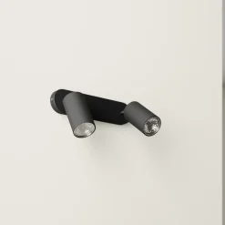 Vægspot Eye Spot med 2 lyskilder, sort