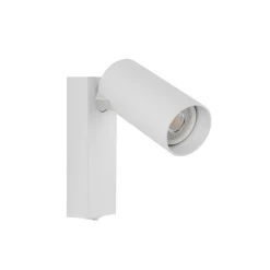 Vægspot FOURTY, hvid, højde 17 cm, metal, GU10