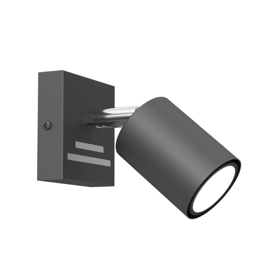 Vægspot Jarek antracit/krom, 1 lyskilde