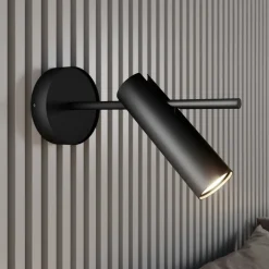 Vægspot Leda 1, 1 lyskilde, sort