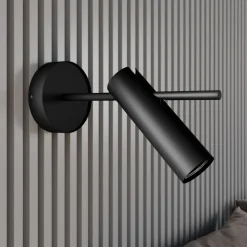 Vægspot Leda 1, 1 lyskilde, sort