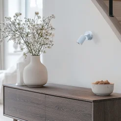 Vægspot Livia, blå, 13 cm, metal, justerbar, GU10